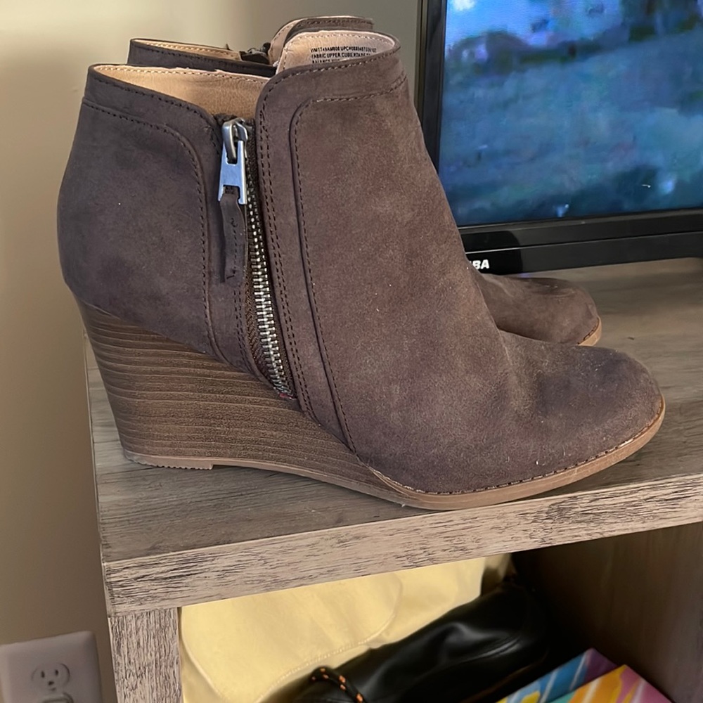 Booties with wedge